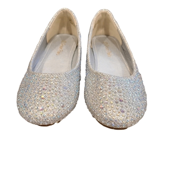 Dream Pairs Rhinestone Ballet Flats, Perfect for the Holidays, Size 13 Kids - Picture 2 of 10